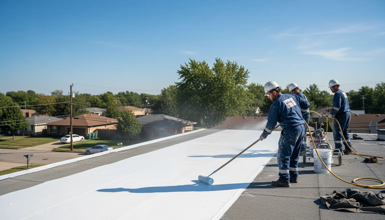 Commercial roof coating in Glenmora, LA near me